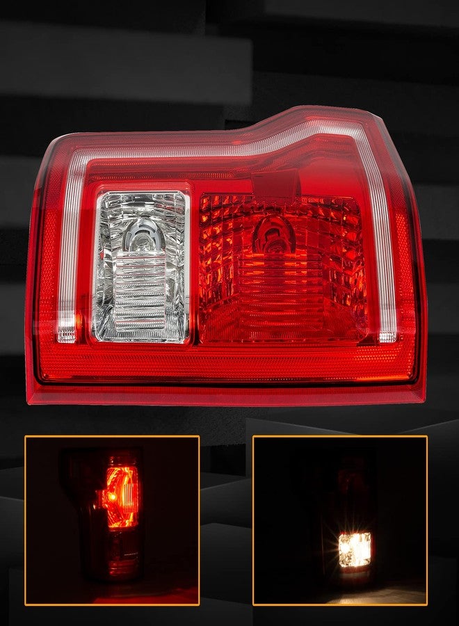 RANSOTO F150 Tail Light Compatible With Ford F-150 2015 2016 2017 Rear Brake Lights with Bulbs Left Driver Side Tail Lamps Replace FL3Z13405A-PFM, FO2800239 - Image 3